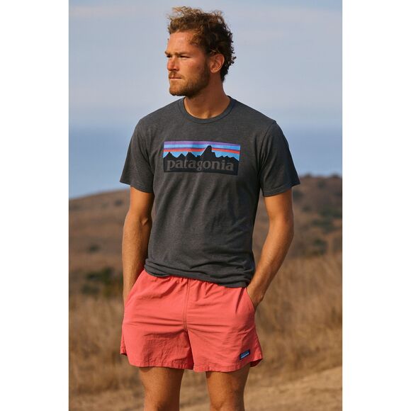 Patagonia Orange Chubbie Active Hybrid Swim Shorts   Mens Size Large - Picture 1 of 7
